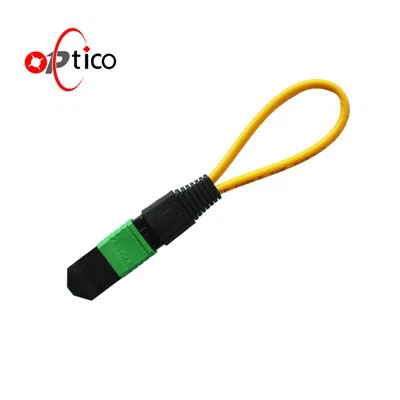 8F оптичен MPO Loopback кабел за тестер, едномодов женски